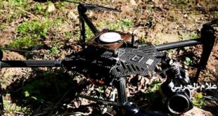 FILE: Hezbollah said it downed an Israeli drone, Feb. 1, 2021. (The Daily Star/Hezbollah media, HO)