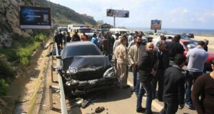 2 injured in vehicle collision in south Lebanon