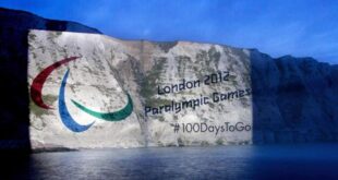 The London 2012 Paralympic Games symbol. (AP Photo / LOCOG)