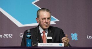 President of the International Olympic Committee (IOC) Jacques Rogge attends a news conference at the Main Press Centre at the Olympic Park in Stratford, London, July 21, 2012. REUTERS/Neil Hall (BRITAIN - Tags: SPORT OLYMPICS)