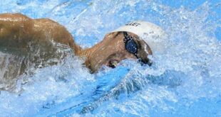 Germany's Paul Biedermann swims in heat 4 during the men's 200m freestyle heats at the London 2012 Olympic Games at the Aquatics Centre July 29, 2012. REUTERS/Toby Melville