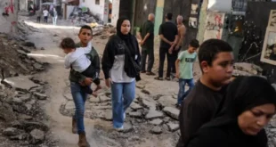 As the war enters its third month, Palestinians are increasingly gathering in the diminishing spaces available in Gaza