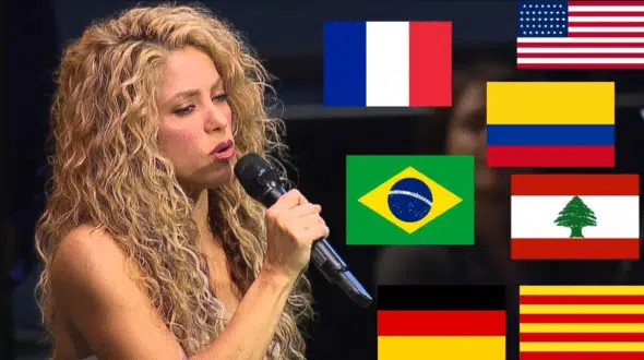 Why Shakira speaks arabic?