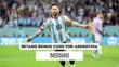 Betano bonus code MESSI for Argetinian players