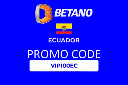 Betano Ecuador has a promo code VIP100EC upon registration