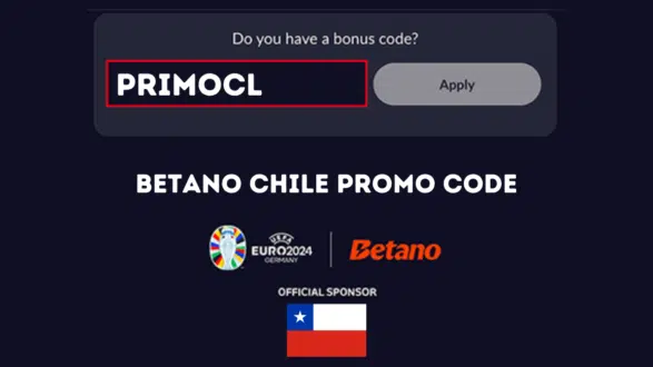 Betano Chile has a promo code PRIMOCL upon registration