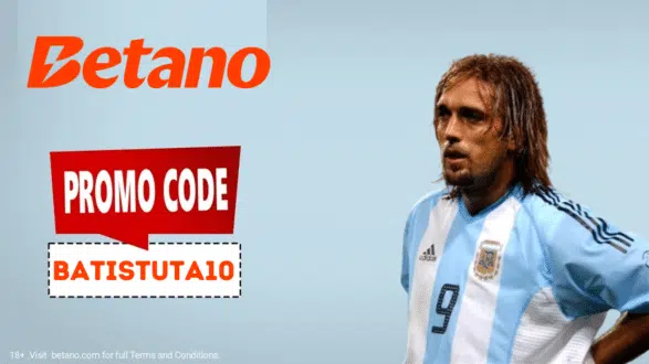 Argentinian Betano bonus code Batistuta10 for online sports betting