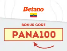 Betano Ecuador bonus code Pana100