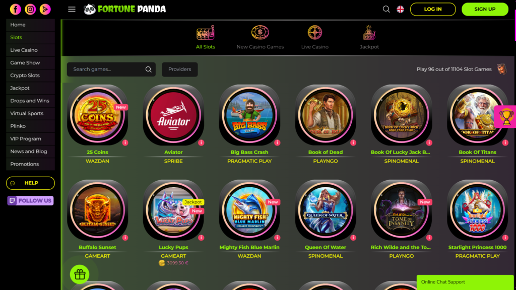 Fortune Panda Slot Games