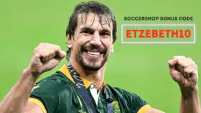 Etzebeth10 bonus code in SoccerShop.bet for sports betting