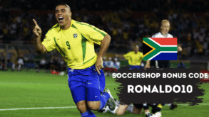 Bonus code Ronaldo10 for sports betting in SoccerShop South Africa
