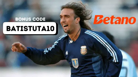 BATISTUTA10 bonus code for sports betting in Betano Argentina