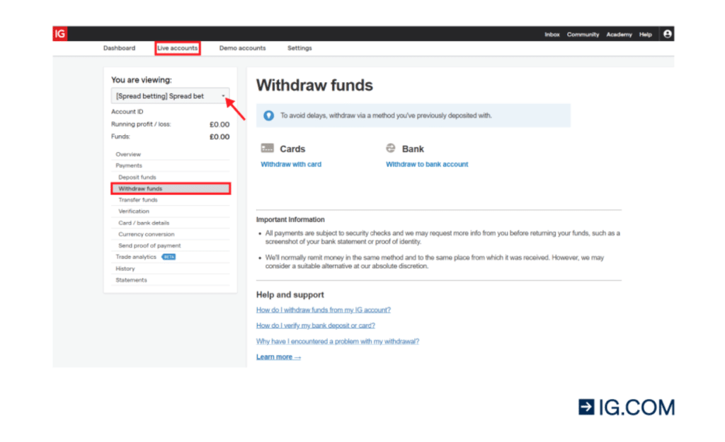 Deposit and Withdrawal Methods