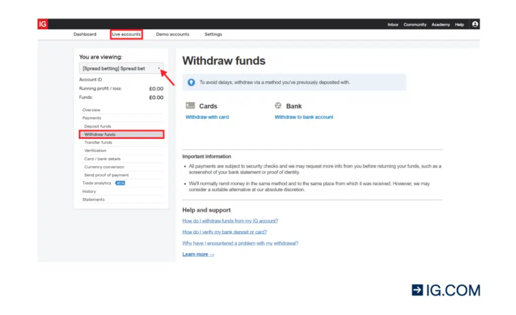 Deposit and Withdrawal Methods