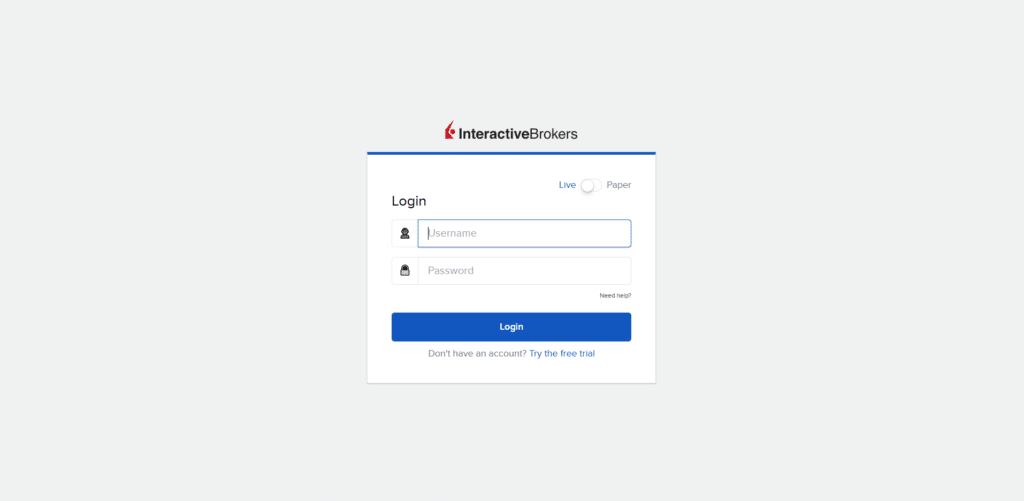Interactive Brokers Login Process