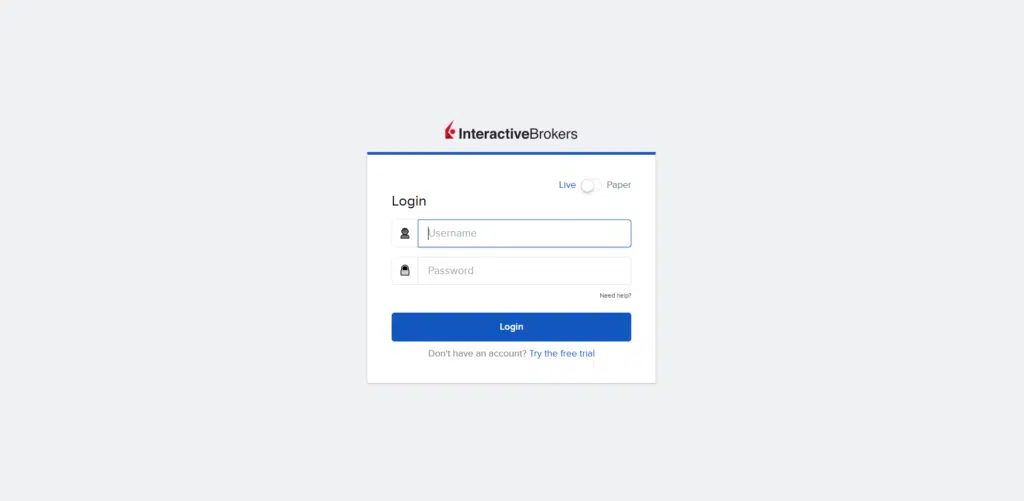 Interactive Brokers Login Process