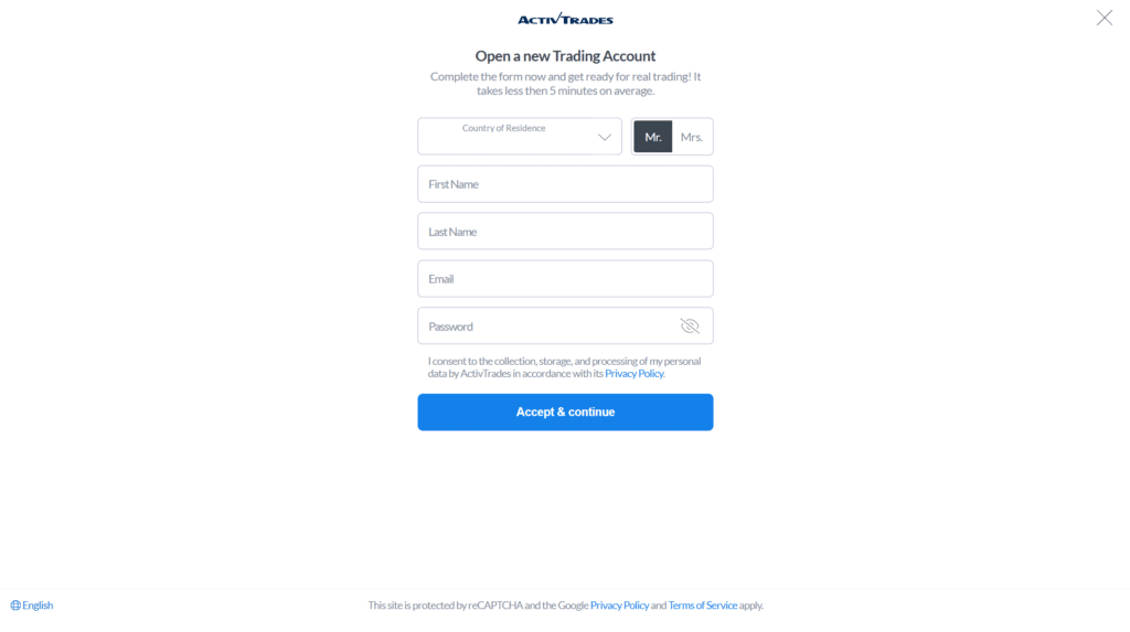 How to Register on ActivTrades