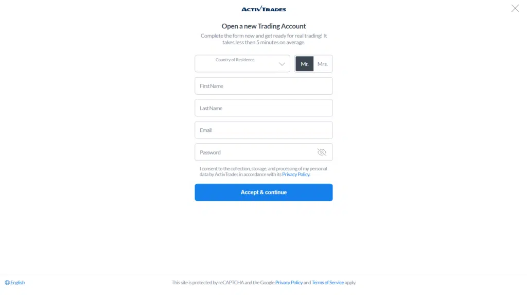 How to Register on ActivTrades