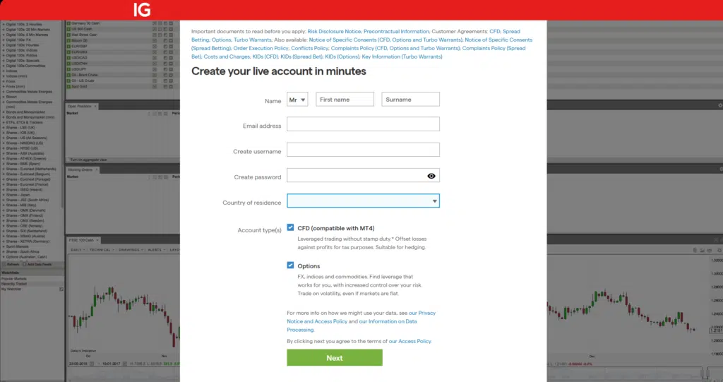 How to Register on IG Group