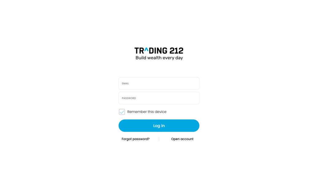 Trading 212 Login Process