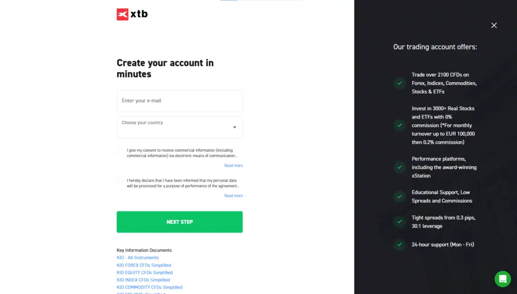 How to Register on XTB