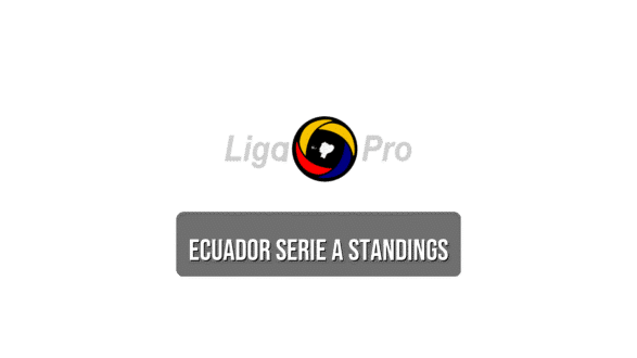 Ecuador Serie A standings