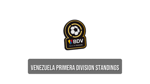 Venezuela Primera Division standings
