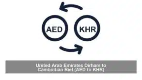 United Arab Emirates Dirham to Cambodian Riel (AED to KHR)