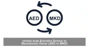 United Arab Emirates Dirham to Macedonian Denar (AED to MKD)