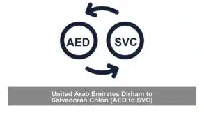 United Arab Emirates Dirham to Salvadoran Colón (AED to SVC)