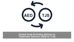 United Arab Emirates Dirham to Tajikistani Somoni (AED to TJS)