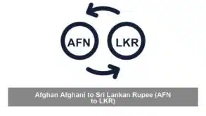 Afghan Afghani to Sri Lankan Rupee (AFN to LKR)