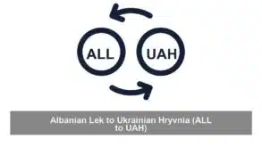 Albanian Lek to Ukrainian Hryvnia (ALL to UAH)