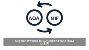 Angolan Kwanza to Burundian Franc (AOA to BIF)