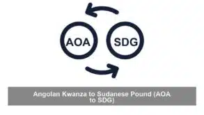 Angolan Kwanza to Sudanese Pound (AOA to SDG)