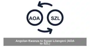 Angolan Kwanza to Swazi Lilangeni (AOA to SZL)
