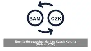 Bosnia-Herzegovina Mark to Czech Koruna (BAM to CZK)