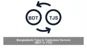 Bangladeshi Taka to Tajikistani Somoni (BDT to TJS)