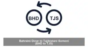 Bahraini Dinar to Tajikistani Somoni (BHD to TJS)