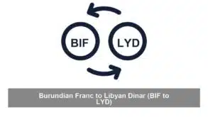 Burundian Franc to Libyan Dinar (BIF to LYD)