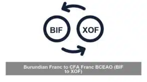 Burundian Franc to CFA Franc BCEAO (BIF to XOF)