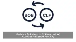 Bolivian Boliviano to Chilean Unit of Account (UF) (BOB to CLF)