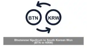 Bhutanese Ngultrum to South Korean Won (BTN to KRW)