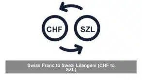 Swiss Franc to Swazi Lilangeni (CHF to SZL)