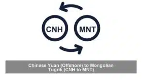 Chinese Yuan (Offshore) to Mongolian Tugrik (CNH to MNT)