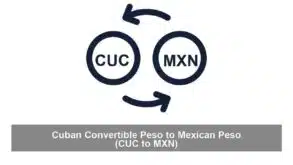 Cuban Convertible Peso to Mexican Peso (CUC to MXN)