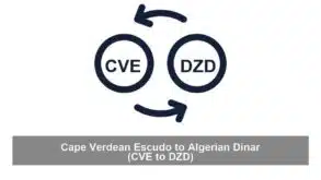 Cape Verdean Escudo to Algerian Dinar (CVE to DZD)