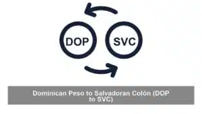 Dominican Peso to Salvadoran Colón (DOP to SVC)