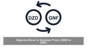 Algerian Dinar to Guinean Franc (DZD to GNF)