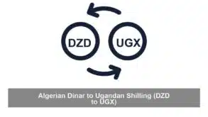 Algerian Dinar to Ugandan Shilling (DZD to UGX)